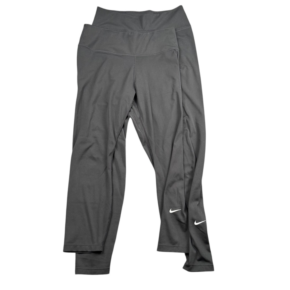 Nike Dri-FIT Black Athletic Leggings Cropped Capris & Ankle Women's M WP537